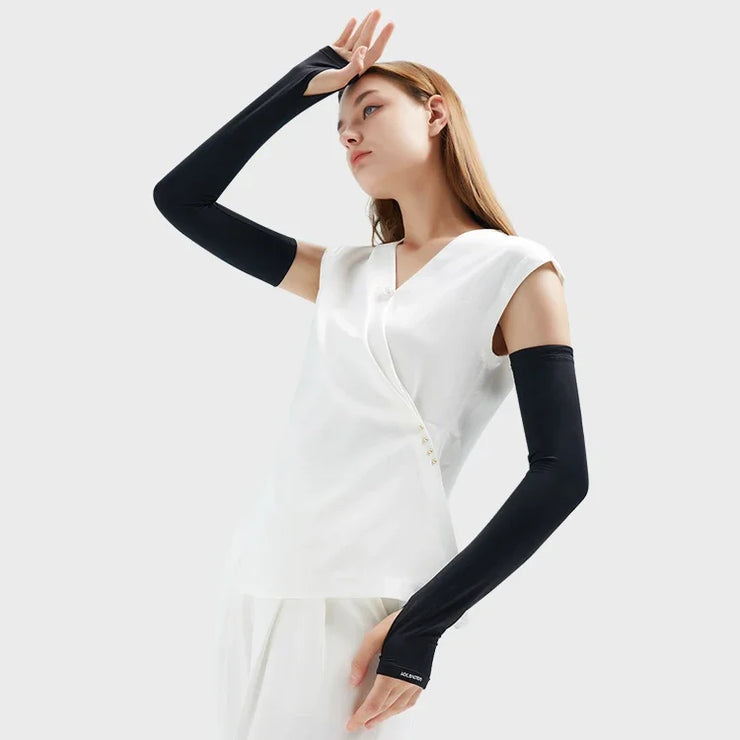 REXCHI HB16 Upf 50+ Sun Protection Cooling Compression Sports Arm Sleeves Fishing Cycling Sublimation Blank Arm Sleeves