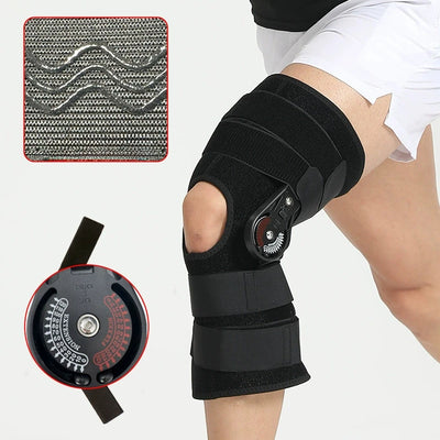 Adjustable knee joint fixation support bracket for leg fracture, knee bone fracture, meniscus rehabilitation knee protection