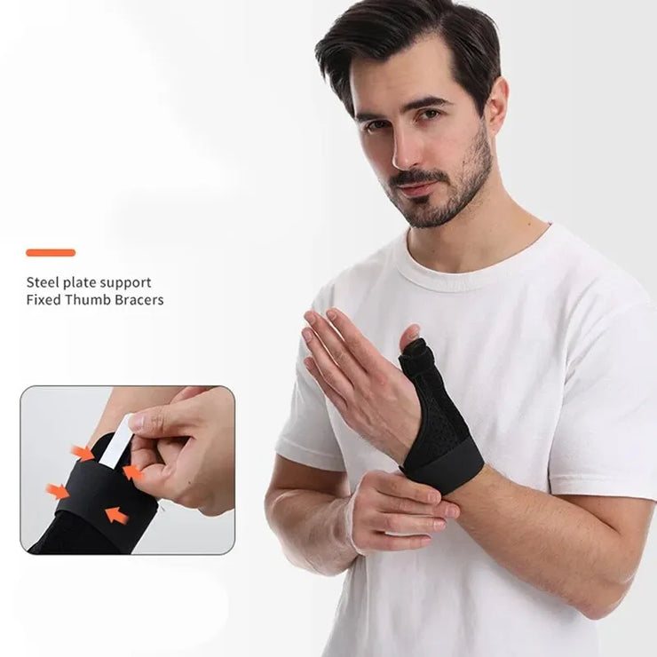 1 Person Thumb Splint Right and Left Hand, Reversible Thumb Support, Tendon Sheath Wrist Protection Thumb Sleeve