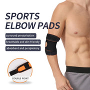 1Pcs Elbow Support Gym Sport Elbow Protective Pad Elastic Sleeve Elbow Brace Absorb Sweat Sport Basketball Volleyball Tennis Arm