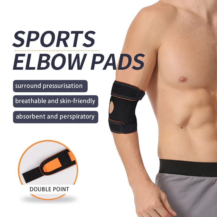 1Pcs Elbow Support Gym Sport Elbow Protective Pad Elastic Sleeve Elbow Brace Absorb Sweat Sport Basketball Volleyball Tennis Arm