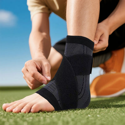 1PC Pressurized Bandage Ankle Protector Sport Anklet Support Foot Strap Nylon Knitted Elastic Ankle Brace Gym Basketball Running