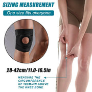 1 PCS Knee Support Brace with Open Patella Design and Adjustable Hook and Loop Closure for Running, Biking, Aerobics, Fitness