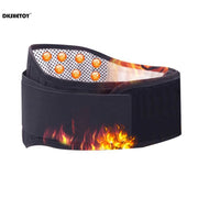 Adjustable waist support wraps with self-heating technology and design to relieve lower back pain.