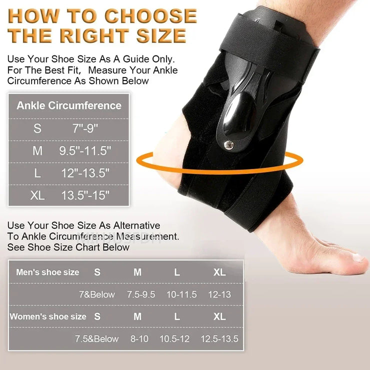 Ankle brace for sprained ankle