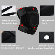 1 PCS Knee Support Brace with Open Patella Design and Adjustable Hook and Loop Closure for Running, Biking, Aerobics, Fitness
