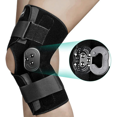 Hinged knees braces adjustable