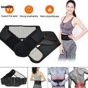 Adjustable waist support wraps for pain relief and warmth, featuring breathable design and ergonomic support.