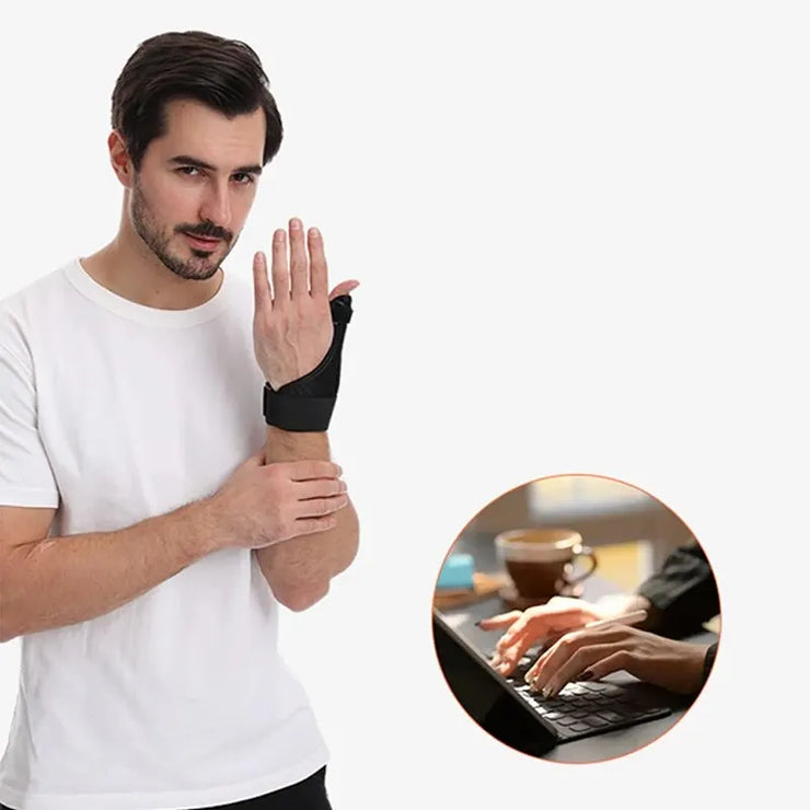 1 Person Thumb Splint Right and Left Hand, Reversible Thumb Support, Tendon Sheath Wrist Protection Thumb Sleeve