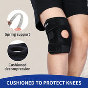 Knee Brace with Side Stabilizers Breathable Adjustable Knee Support Suitable for Sport Training and Knee Pain