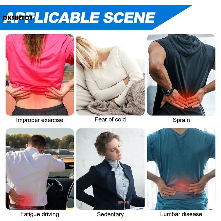 Adjustable waist support wraps applicable for improper exercise, fear of cold, sprain, fatigue driving, sedentary, lumbar disease.
