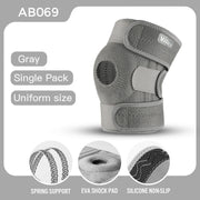 Knee Brace with Side Stabilizers Breathable Adjustable Knee Support Suitable for Sport Training and Knee Pain