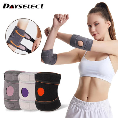 1Pcs Elbow Support Gym Sport Elbow Protective Pad Elastic Sleeve Elbow Brace Absorb Sweat Sport Basketball Volleyball Tennis Arm