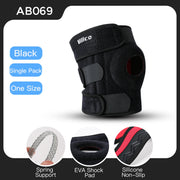 Knee Brace with Side Stabilizers Breathable Adjustable Knee Support Suitable for Sport Training and Knee Pain
