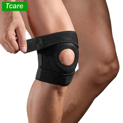 1 PCS Knee Support Brace with Open Patella Design and Adjustable Hook and Loop Closure for Running, Biking, Aerobics, Fitness