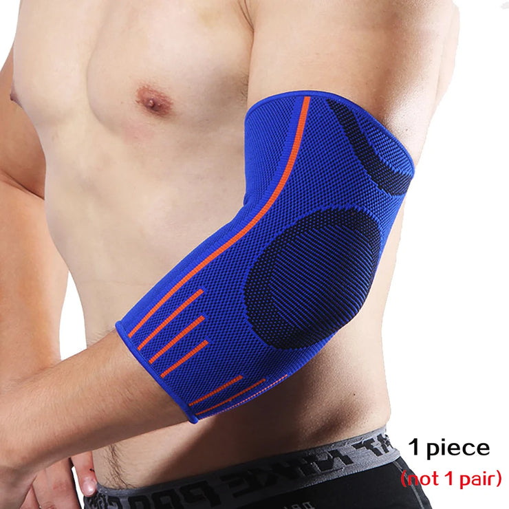 1 PCS Elbow Support Elastic Gym Sport Elbow Protective Pads Men Absorb Sweat Sports Elbow Pads Basketball Arm Sleeve Elbow Brace