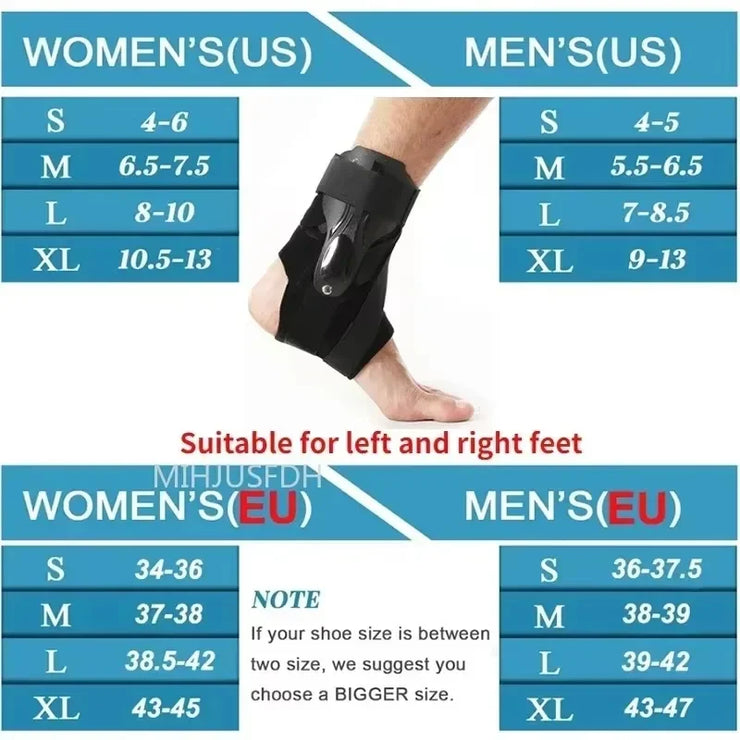 Ankle Brace for Sprained Ankle Support with Side Stabilizers for Men Women Ankle Splint Stabilizer Recovery Tendonitis Health
