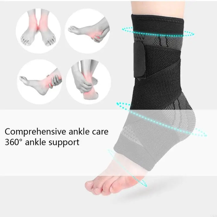 Ankle sleeve for sprained ankle